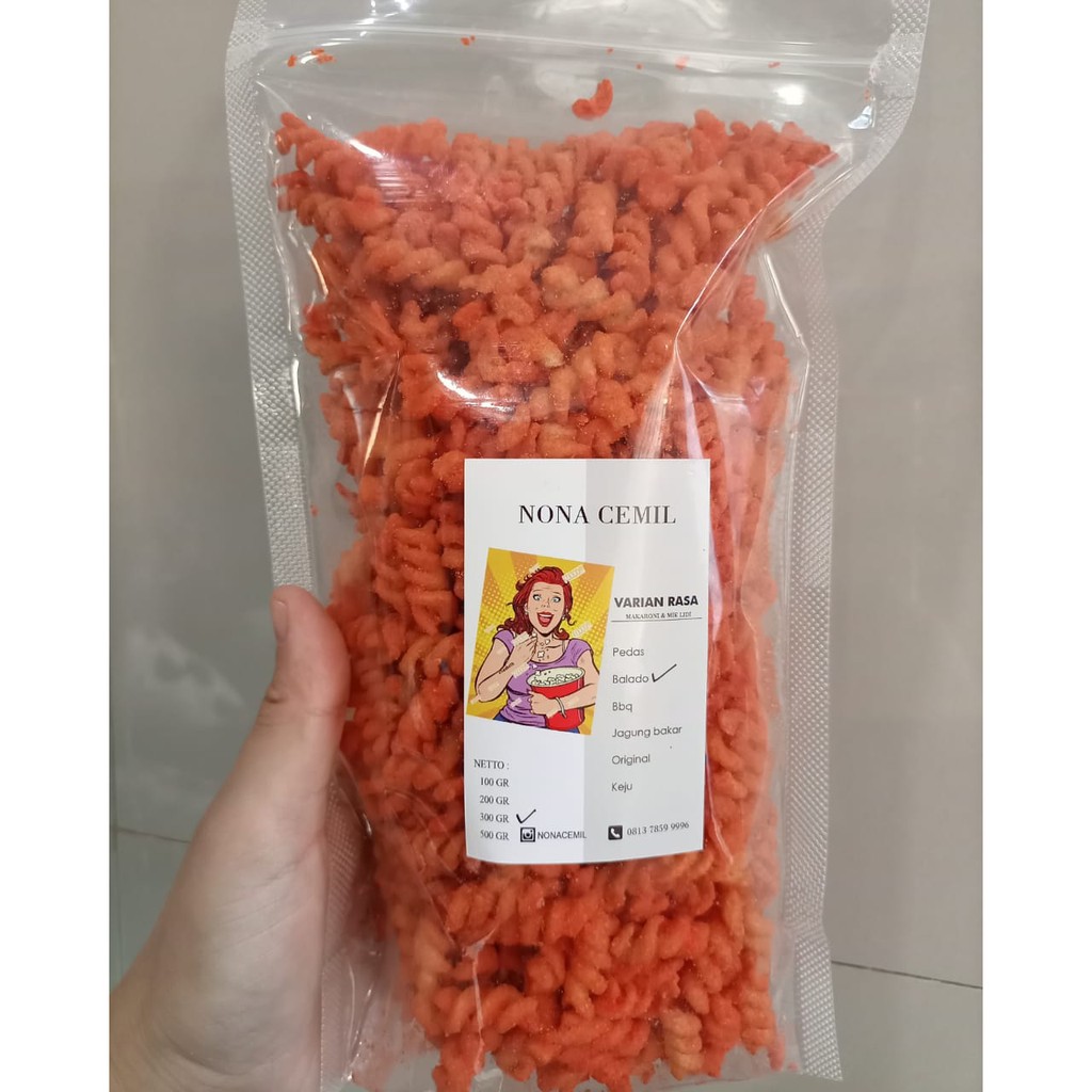 

Makaroni Spiral Balado (100 gr - 1.000 gr)