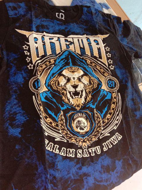 Baju Kaos Arema Fc Motif Warna Putih Cewek Cowok Aremania Aremanita 2019 Bagus Murah Mboissam Kc71
