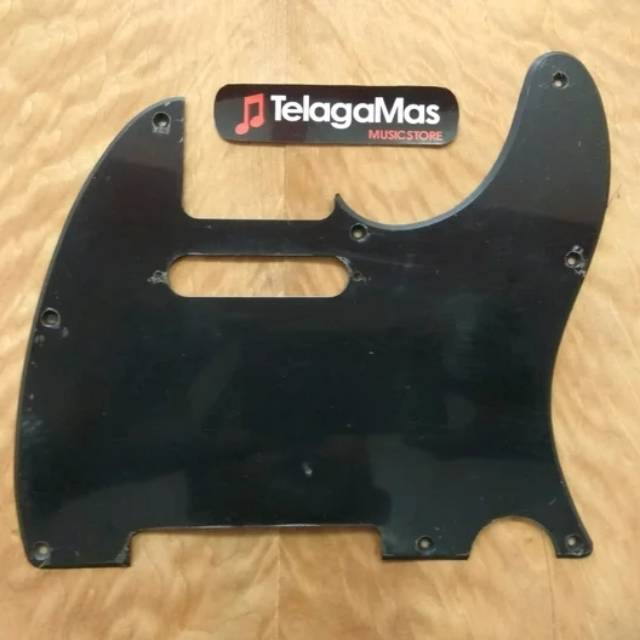 pickguard gitar fender telecaster model black