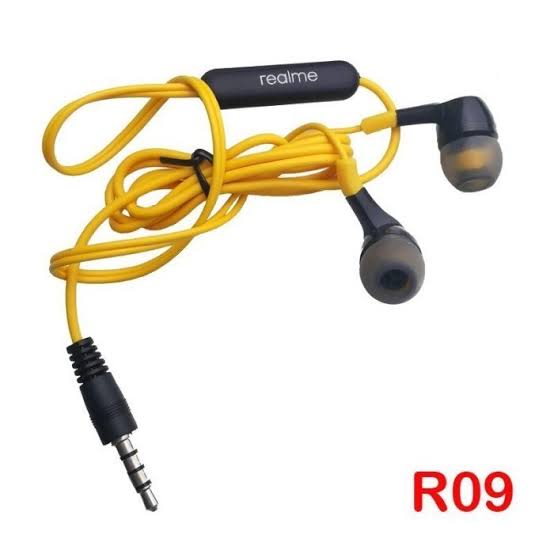 Headset Realme R09 Earphone Super Bass Stereo Earphones