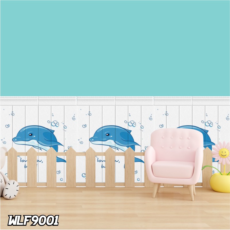 Wallpaper Dinding Kamar Tidur 70x90CM Wallpaper Foam Wallpaper 3d Wallpaper Dinding Polos Motif Karakter Anak