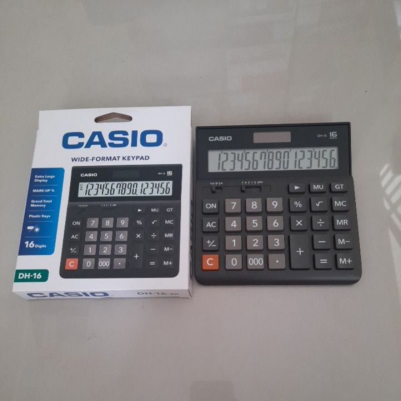 

Kalkulator Casio 16 Digit DH-16 / Calculator Casio DH-16 Besar