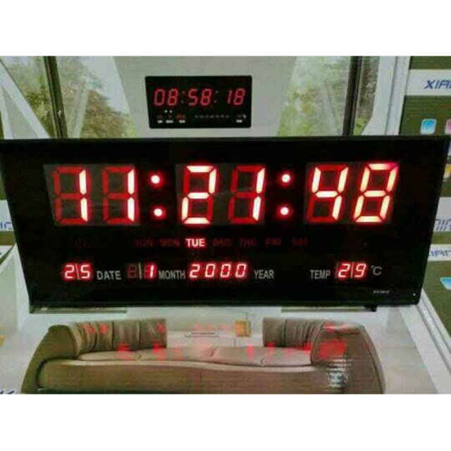 Jam Led Digital Merah 3615 Jam Dinding Led Merah xy 3615