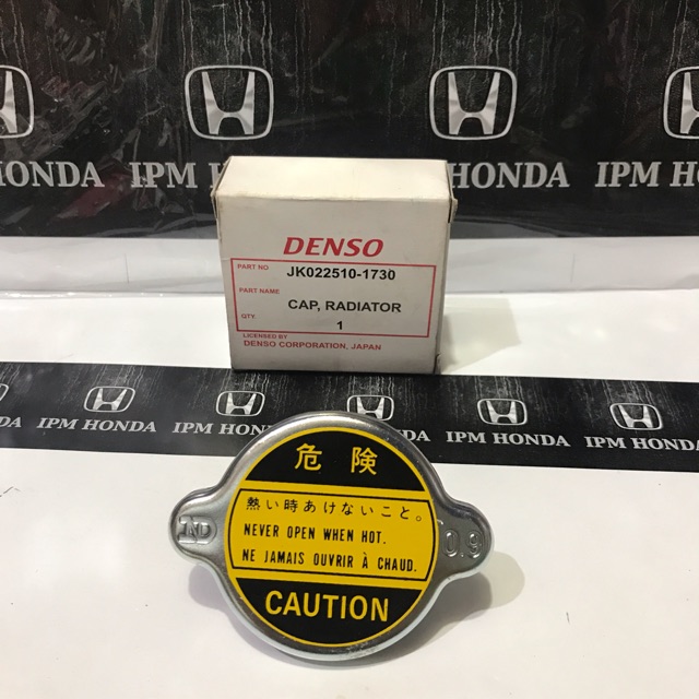 1730 Tutup radiator Honda Civic Hi Deluxe 1976-1979 Excellent 1980-1983 Wonder 1984-1987 Accord 1978-1981 Executive 1982-1985 Denso JK022510-1730  Cap radiator