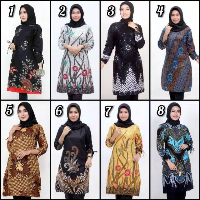 RAMABATIK - (COD) Tunik batik wanita Lawasan Kekinian XL Sampai Jumbo