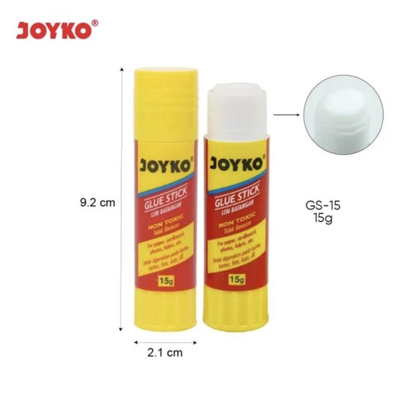 ( Ecer ) JOYKO LEM STIK KERTAS PAPER GLUE STICK 8GR / 15GR / 25GR