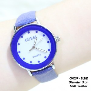 Jam tangan guess wanita plat mutiara grosir termurah leather kulit