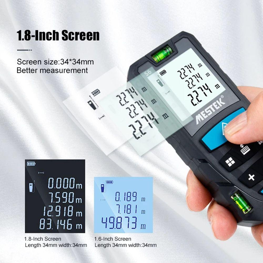 Solighter Distance Meter Alat Ukur Portabel 50M 70M 100M Penggaris Digital