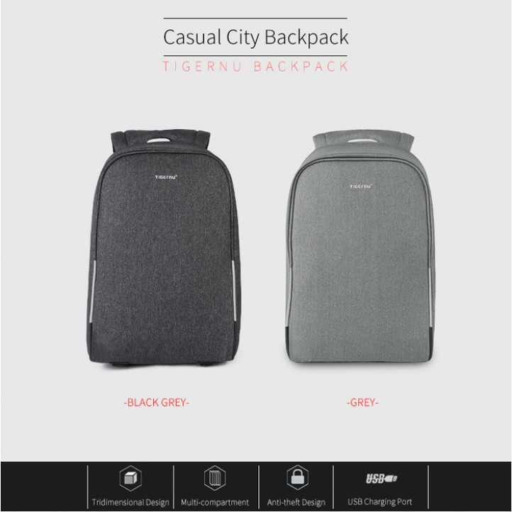 PS2395 Original TIGERNU PREMIUM T-B3213HC - 15.6 Inch - Waterproof Anti-Theft Slim Padded Lifestyle