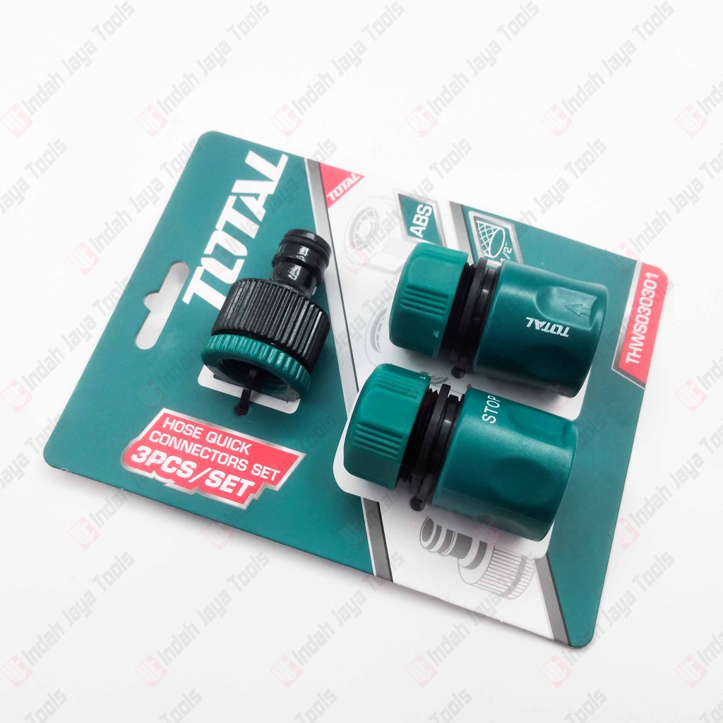 TOTAL THWS030301 Hose Quick Connector Set 3 Pcs Konektor Selang Air Sambungan Selang