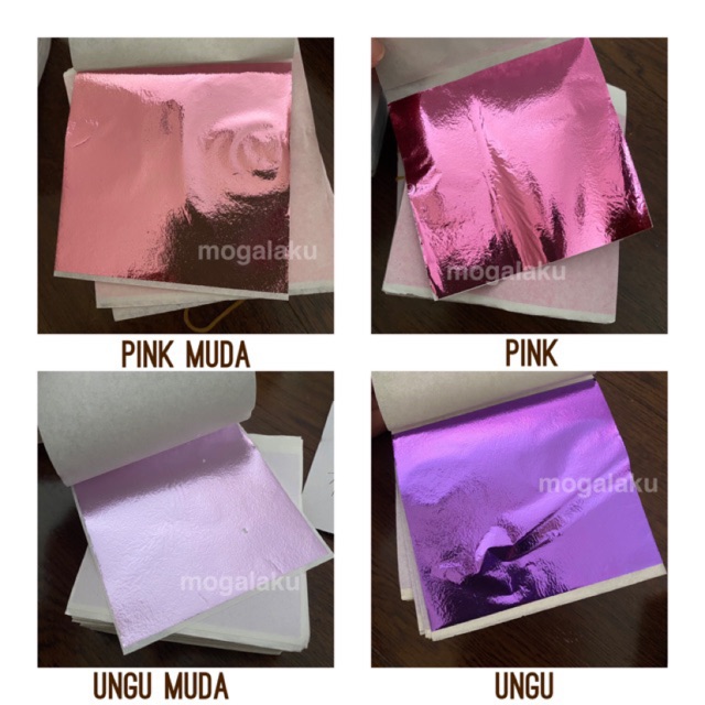 14x14 cm Foil Leaf kertas prada foil lukis foil resin