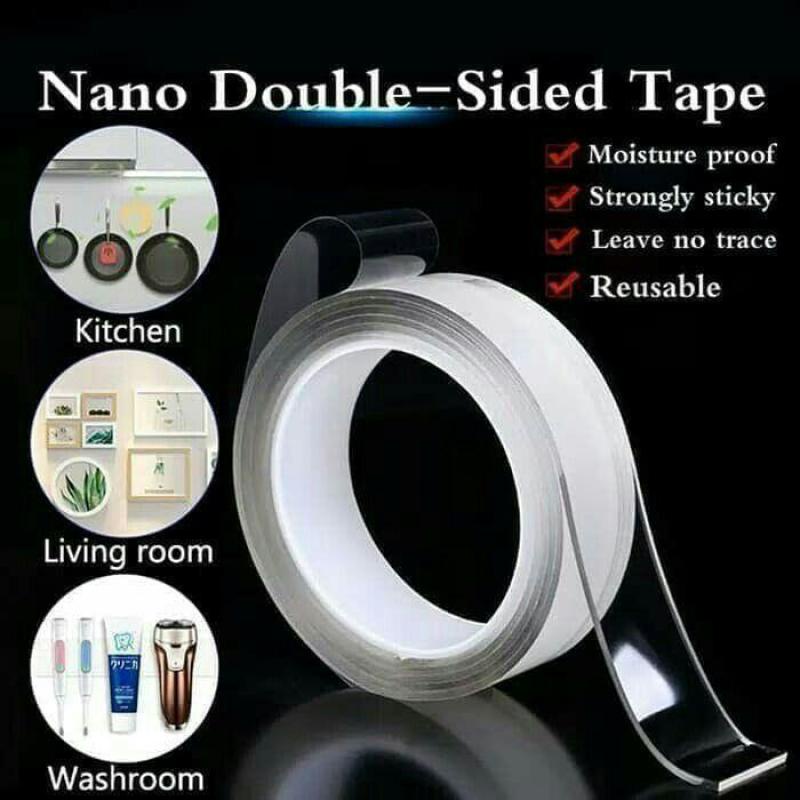 Double Tape Double Side Super Rekat Nano Magic Tape 2cm x 1m Serbaguna