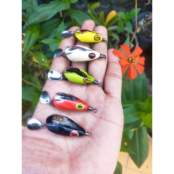 soft frog kodok karet umpan casting gabus anti moncel