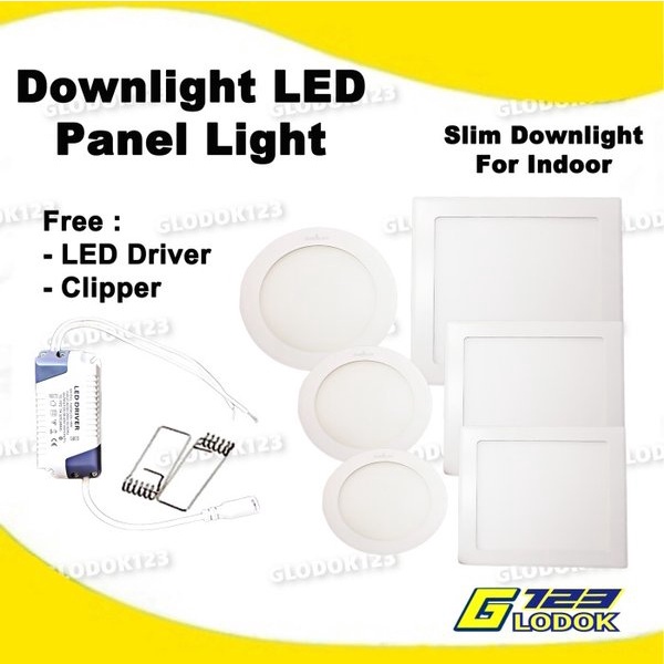 Lampu Downlight 6W 12W 18W Lampu LED Panel Light Indoor