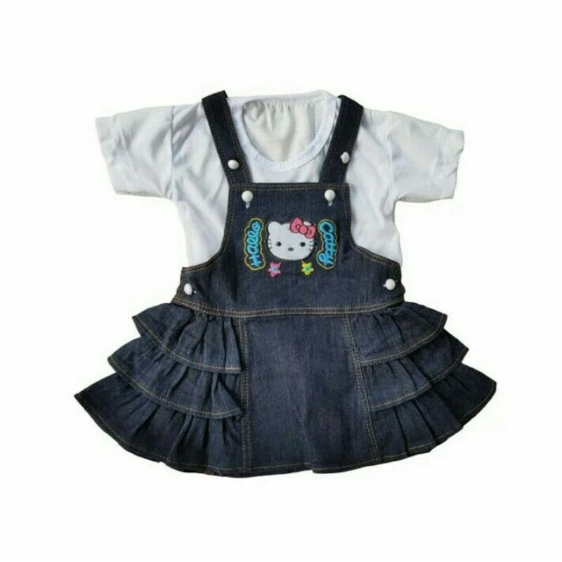 Overall jeans hello kitty