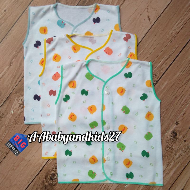 Shankusen 3PC Baju Bayi Newborn Lengan Kutung Little duck Series Lembut dan SNI