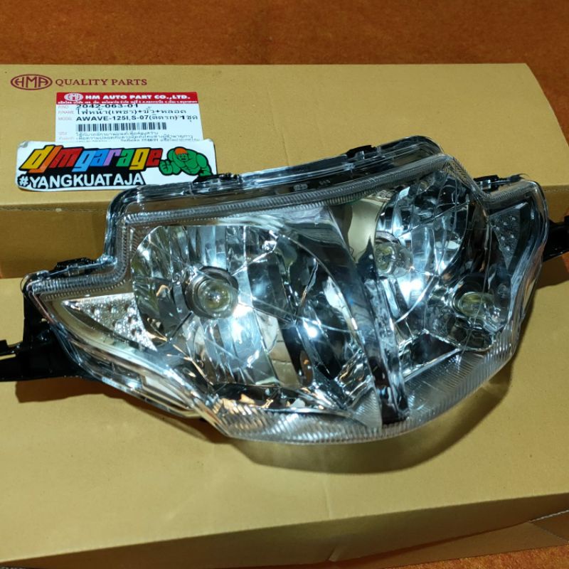headlamp honda wave 125 original hma thailand lampu depan wave 125 reflektor honda wave 125 ori thai