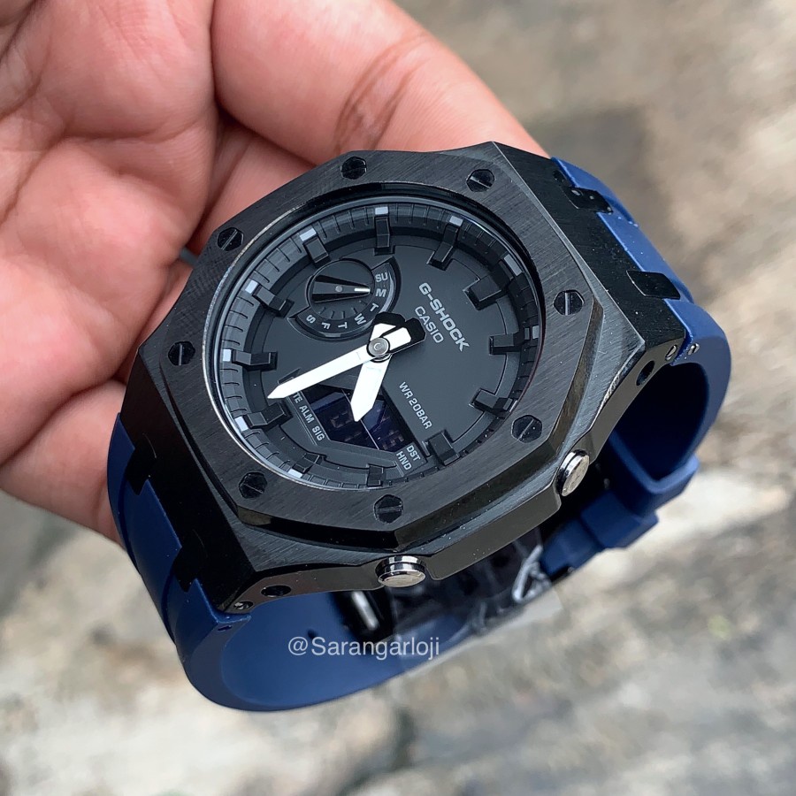 Casio Gshock GA2100 GA2110 Original Custom AP Blue rubber