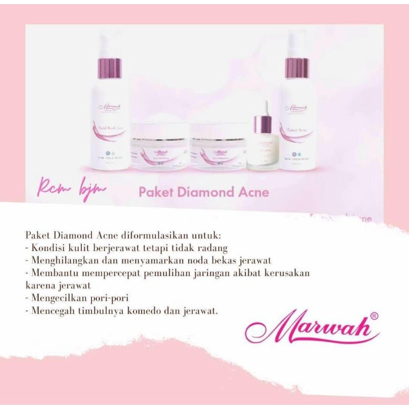 Marwah Skincare ( paket diamond acne )