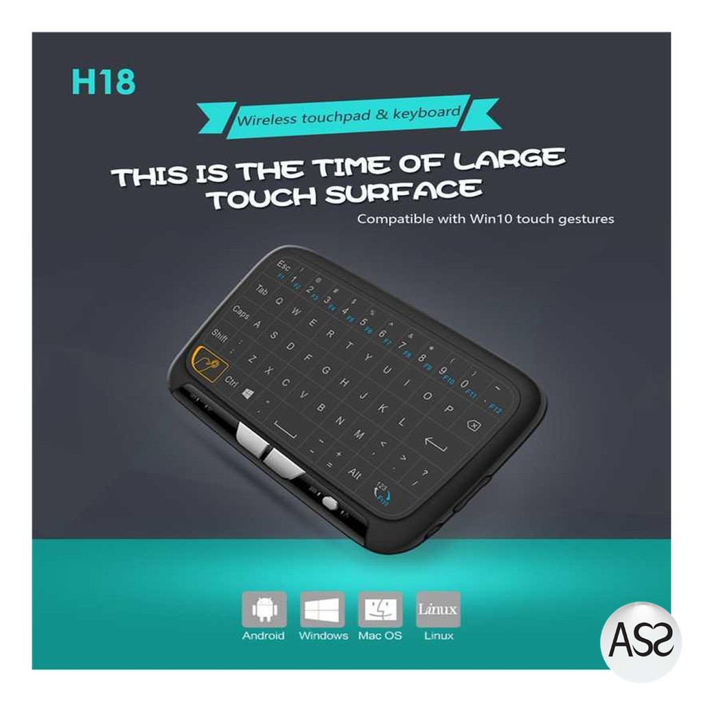 ASS Shop - Alphun Air Mouse Touchpad Keyboard Wireless 2.4GHz - H18