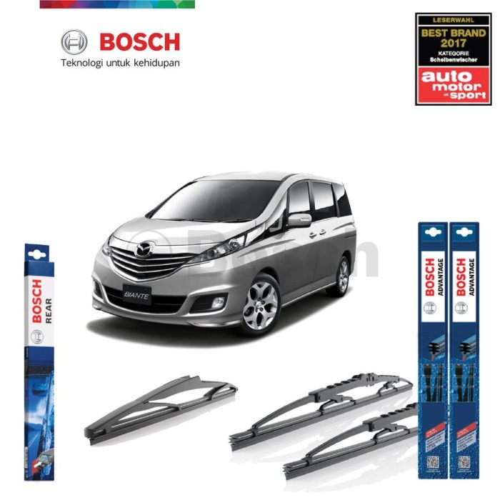 Wiper Depan Belakang Mazda Biante Bosch Advantage