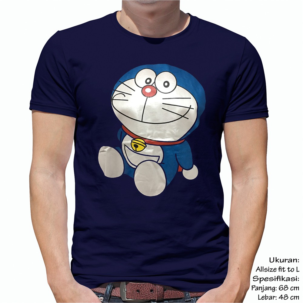  Kaos  Kartun Baju  DORAEMON  SANTAI Pakaian Pria  Shopee 