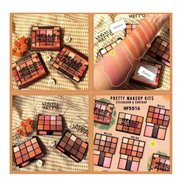 Sivanna Colors HF5016 Makeup Studio Pretty Kits Hello perfect Eyeshadow&amp;Contour HF5016