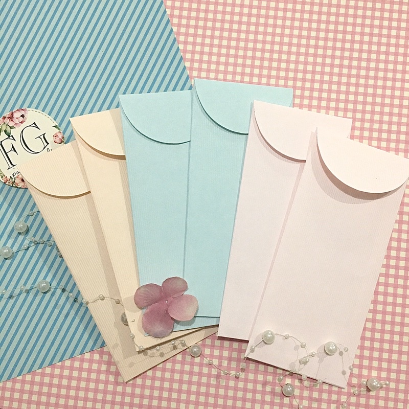 

Amplop Uang Polos Warna 6pcs, 7x15cm Emboss by fgpaper