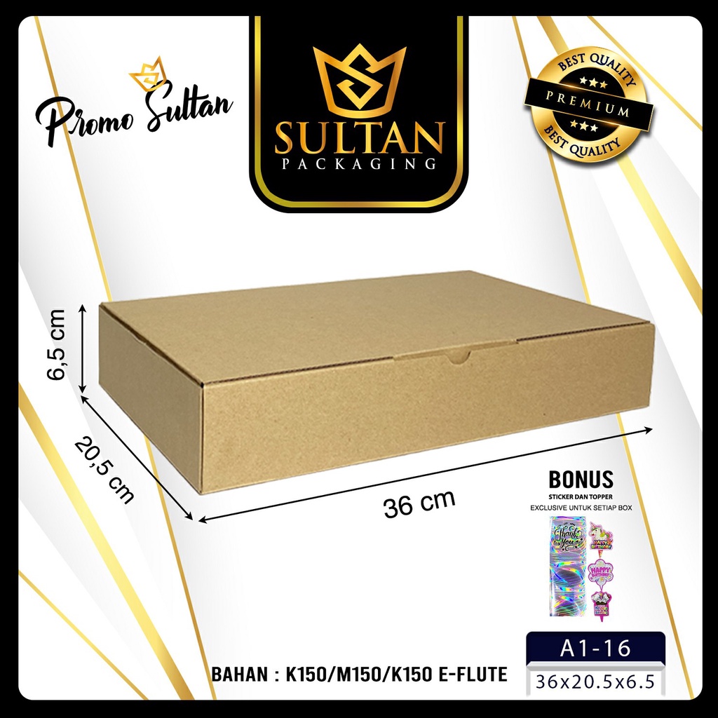 

Box Packaging - Kardus Pakaian - Kotak Dus Box Packaging Baju Polos 36x20.5x6.5 - A1-16