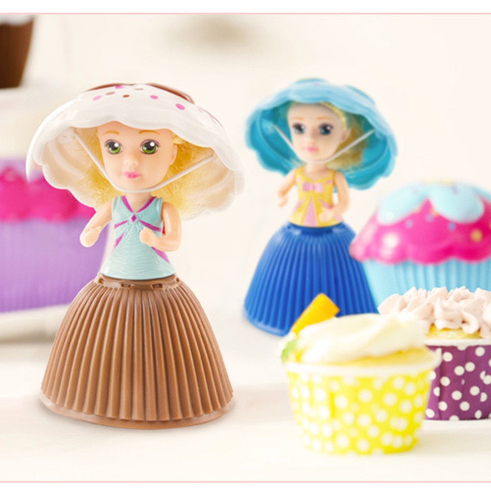 Mini Cupcake Princess Surprise Doll Mainan Anak Perempuan Unik Berubah