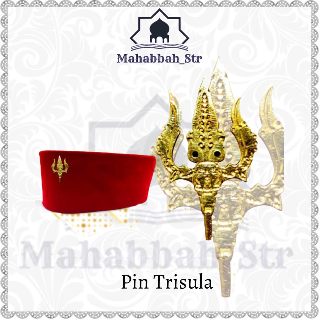 Pin Trisula Termurah Pin Bros Clipps Trisula Bross Kuningan Stainlish
