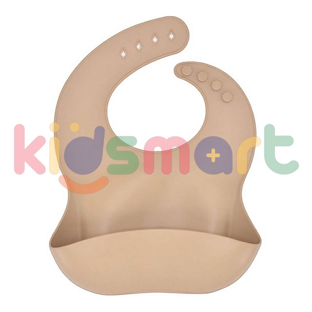 Bib Silicon Bayi / Celemek Bayi / Celemek Makan Bayi Silikon