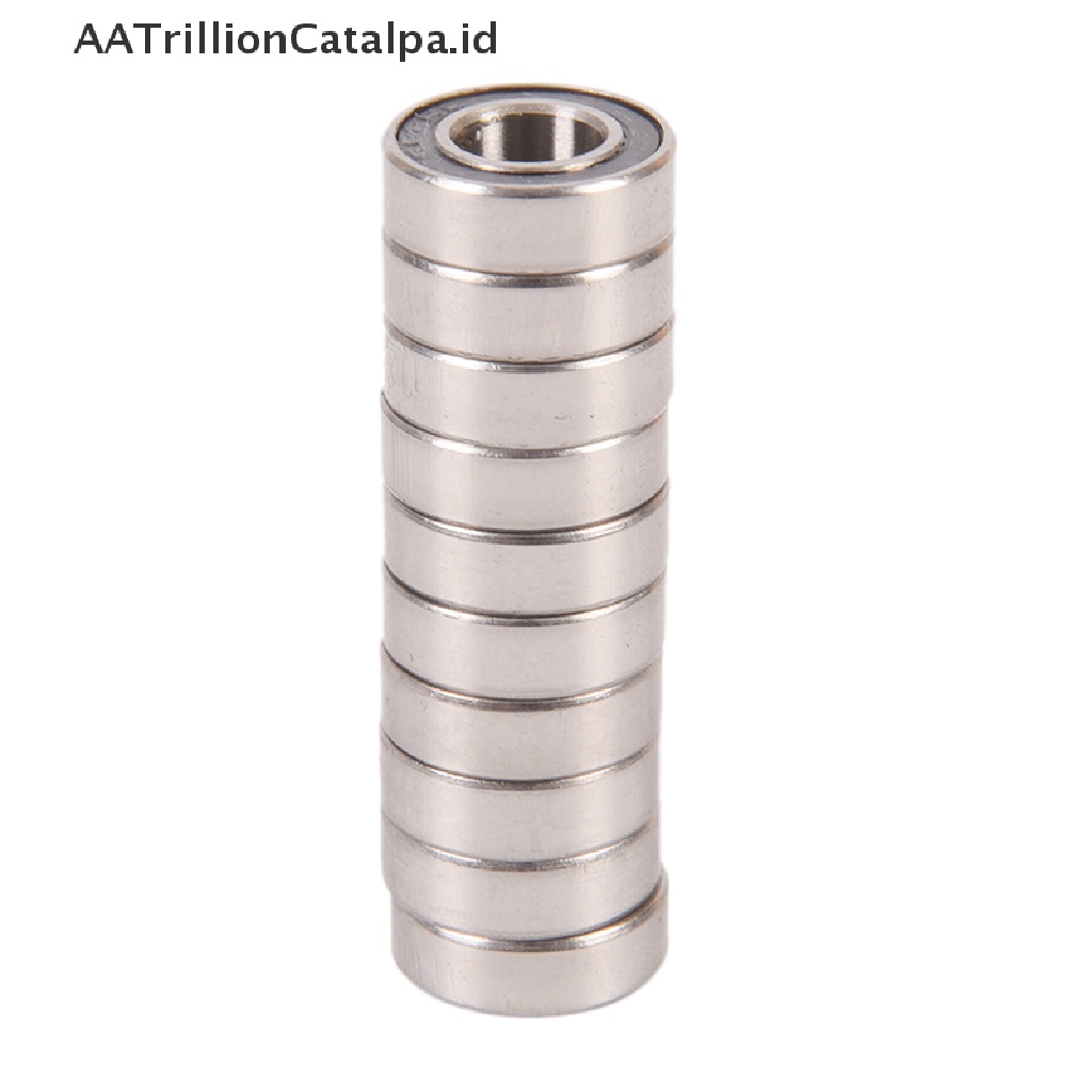 Aatrillioncatalpa 10PCS 688-2RS 688 RS Bola Bearing Karet Ukuran 8x16 X 5mm