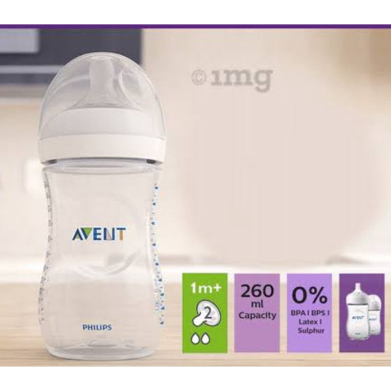 ORIGINAL LENGKAP BOX Botol Susu Philips Avent Natural 260ml Botol Susu Avent Wide Neck 260 ml Wideneck Natural Baby bottle