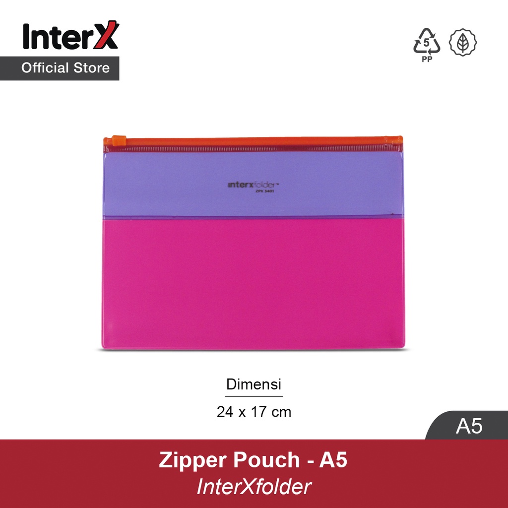 

InterX Zipper Pouch A5