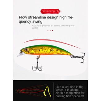 Umpan Casting 5g/6.5cm Fishing Sinking Minnow Lure Umpan Ikan Alat Pancing Kail Plastic Bait Umpan Mancing