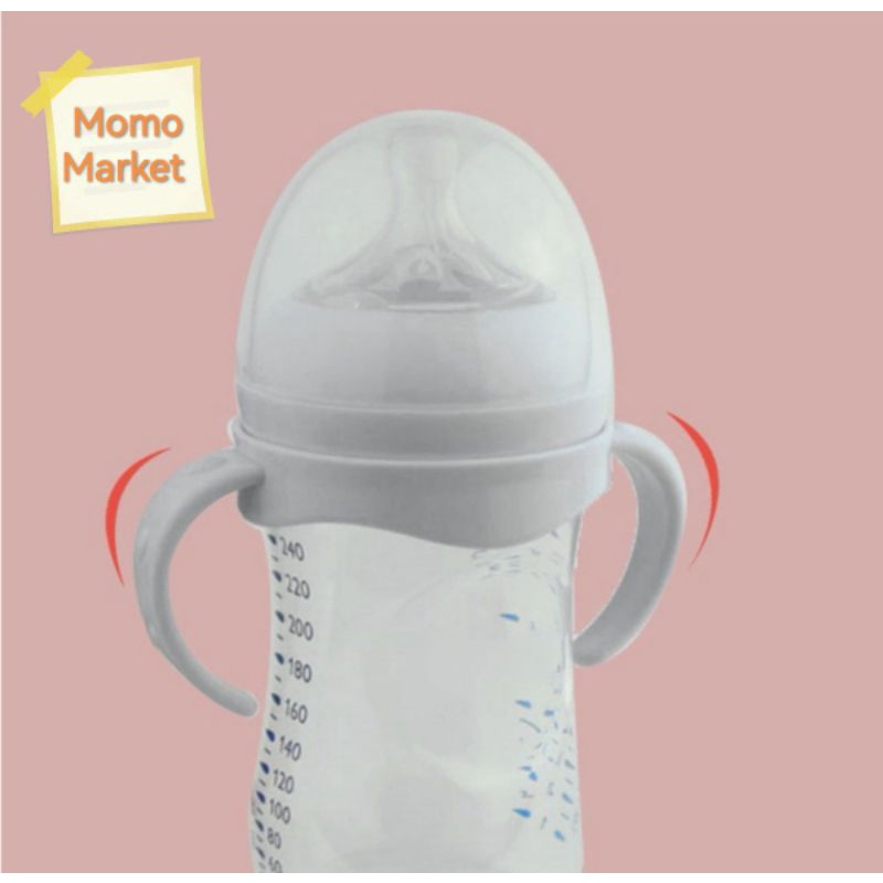 Pegangan / Handle, Ring + Cover untuk Botol AVENT Natural Wide Neck