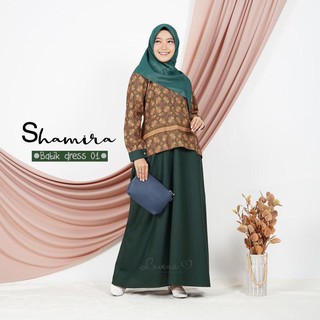 SHAMIRA BATIK  BY LUVENA BAJU  KERJA BATIK  GAMIS BATIK  