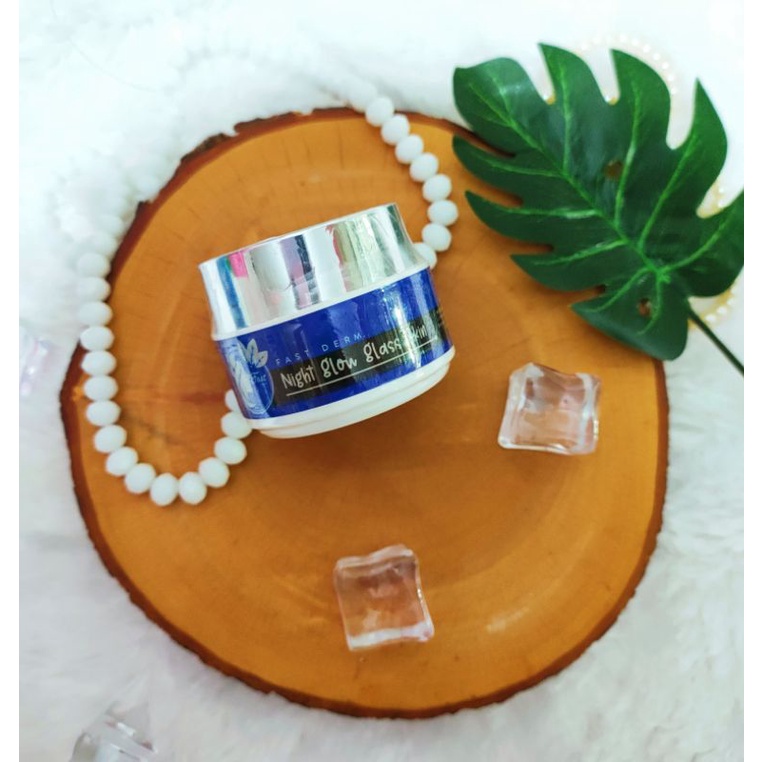 (BPOM) READY COD ‼️ FASTDERM NIGHT GLOW GLASSKIN PLATINUM FAST DERM ECER CREAM MALAM GLOWING PEMUTIH