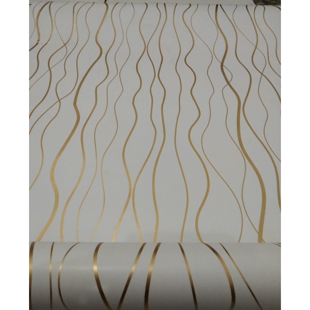 Wallpaper Salur Pink/Salur Gold/Salur Silver/Biru Salur Silver Uk 8 m 1 roll