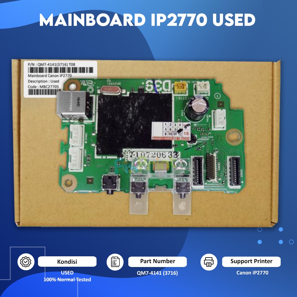 Mainboard Canon IP2770, Motherboard Canon 2770 Used