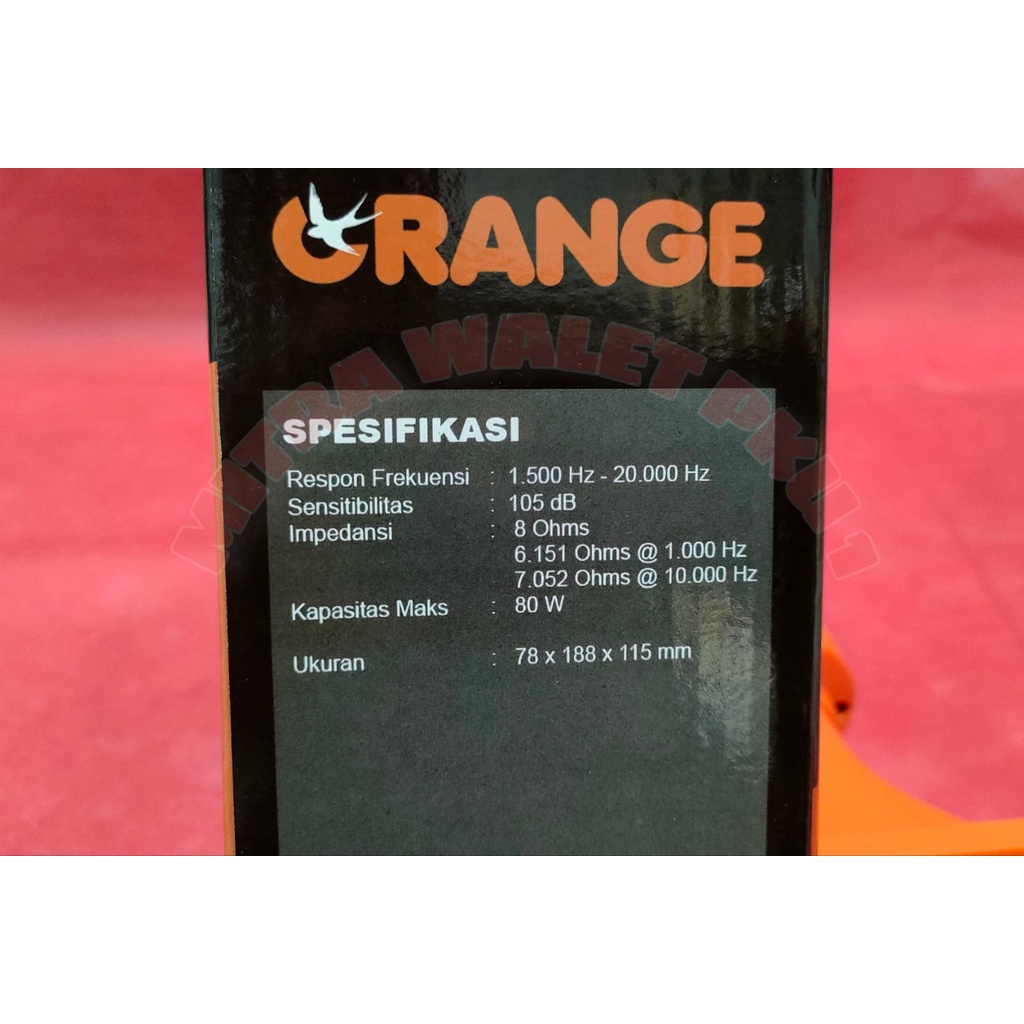 ORANGE OR-4000 Tweeter  Walet Magnet Low Watt