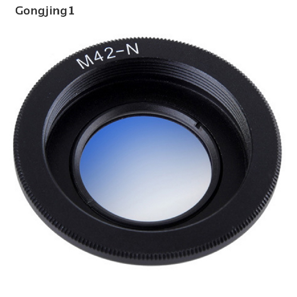 Gongjing1 M42-Nikon M42 Ring Adapter Lensa Kaca Fokus Infinity D5500 D610 D7100