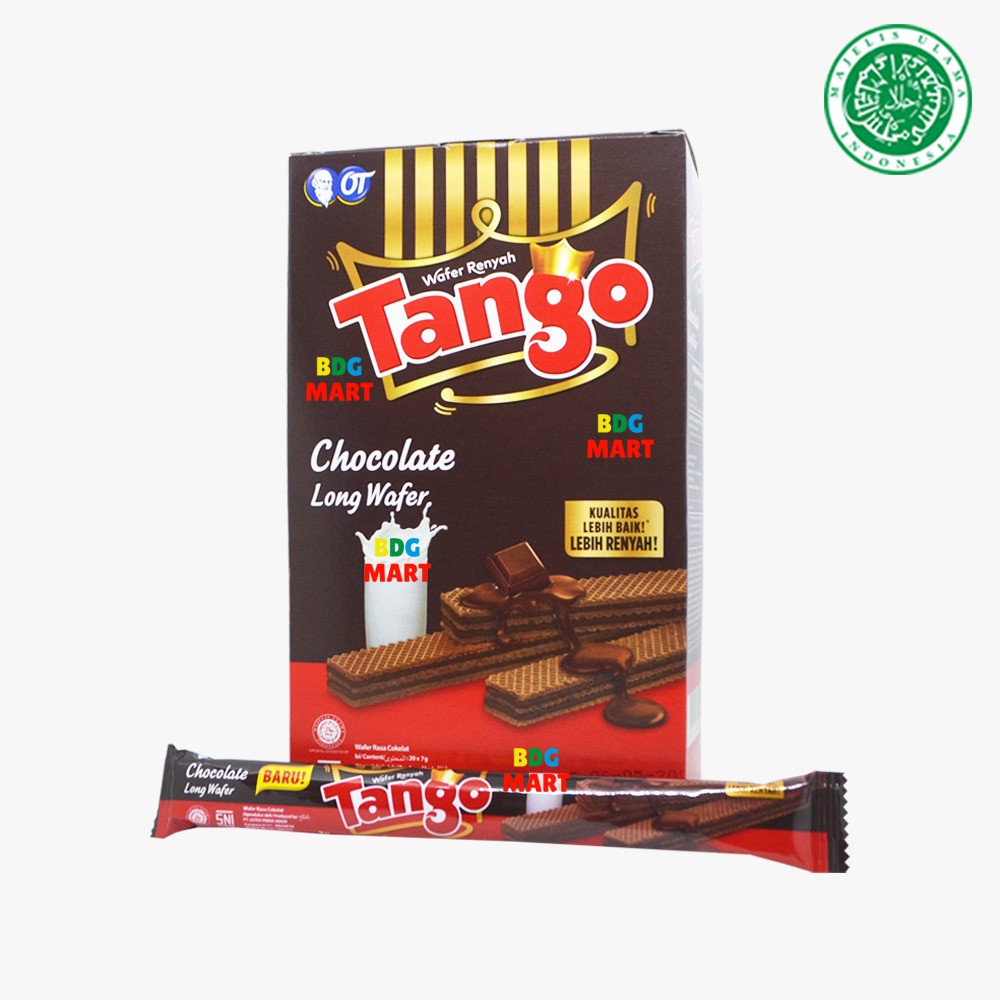 

BOX Tango Long Wafer Chocolate Wafer Tango Rasa Coklat Halal MUI - 20pcs x 7gr