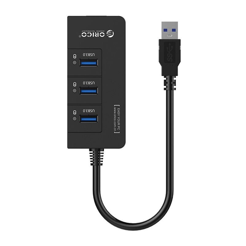 Usb 3.0 hub Orico 3 Port 5Gbps with LAN Rj45 Gigabit 1Gbps ethernet adapter HR01-U3 - Terminal usb 3 slot Hr-01