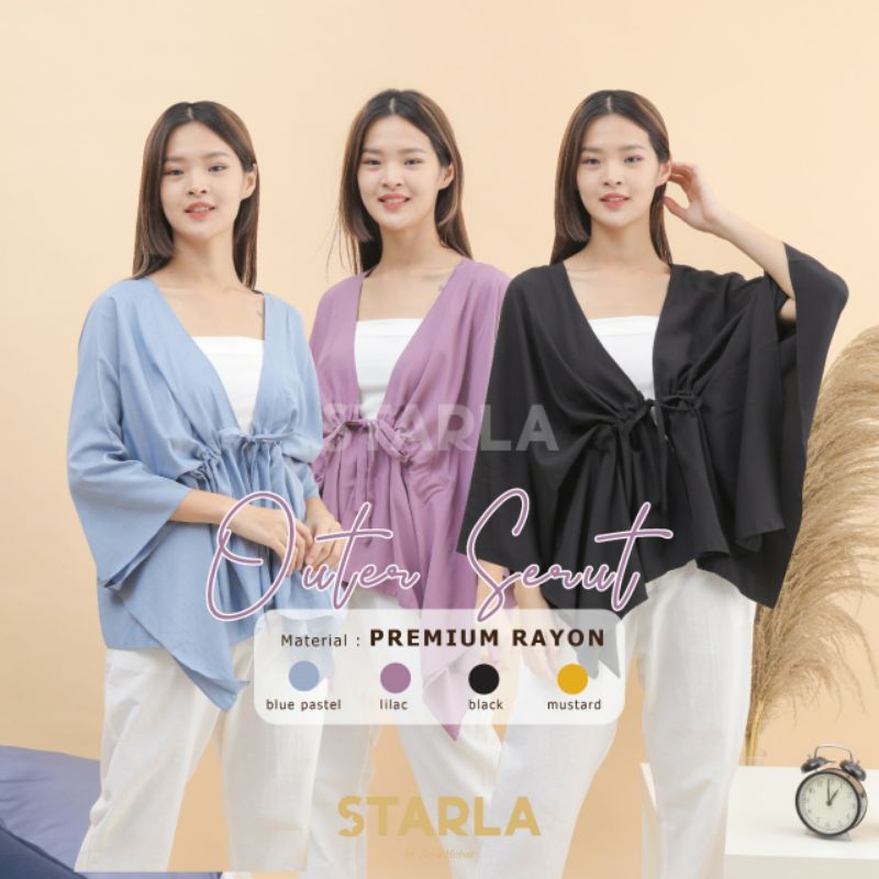 CARDIGAN OUTER OUTWEAR TALI SERUT BASIC POLOS KARDIGAN OVERSIZED WANITA SIERRA JAYA HEBAT