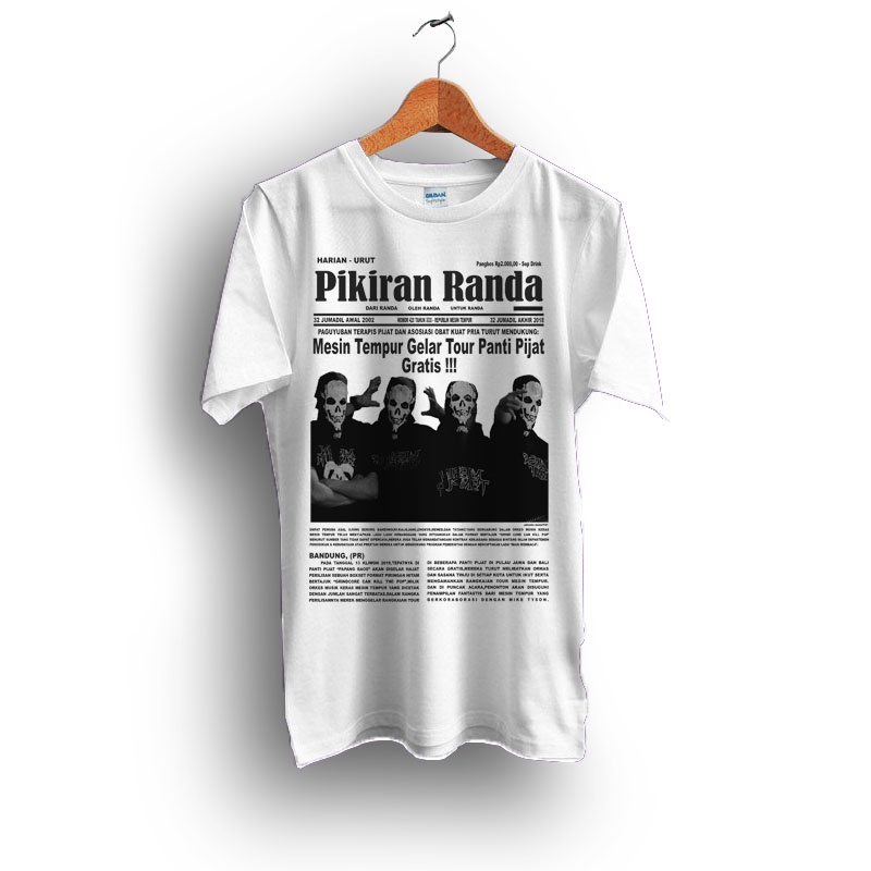 kaos band mesin tempur pikiran randa tshirt original gildan softstyle