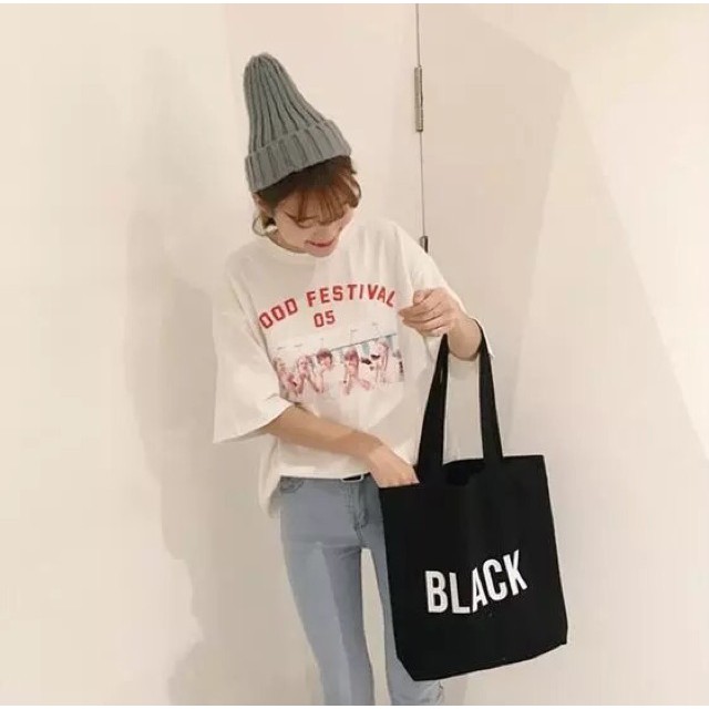 Totebag / Tas Fashion Wanita / Tas Serbaguna &quot;Black/White/Pink/Yellow&quot;