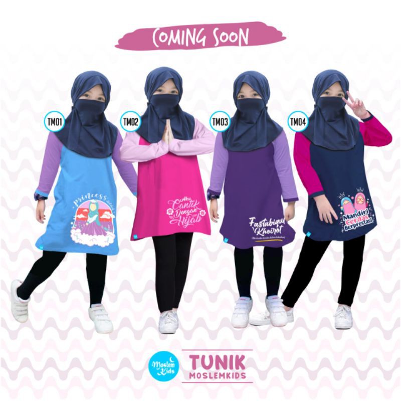 Tunik Kaos Anak Moslem Kids