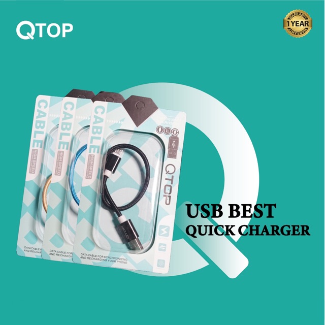 Kabel Power Bank QTOP 30cm Hight Quality